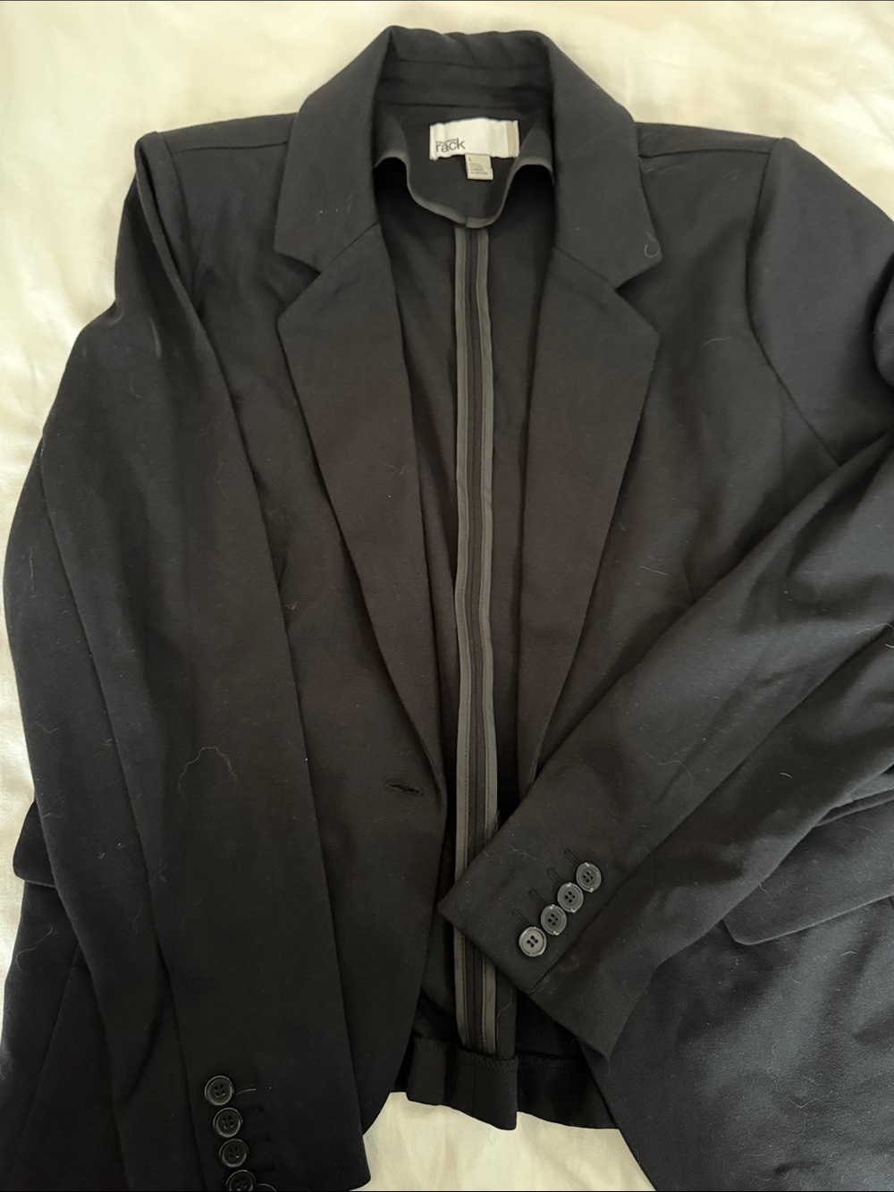 Black The Rack by Neiman Marcus Tailored Blazer